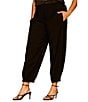 Sanctuary Plus Size Micro Balloon Leg Pull-On Twill Pants - Image 3