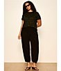 Sanctuary Plus Size Micro Balloon Leg Pull-On Twill Pants - Image 5