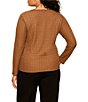 Sanctuary Plus Size Not So Basic Textured Henley Neck Long Sleeve Knit Top - Image 2
