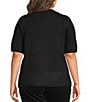 Sanctuary Plus Size Perfect Sequin Crew Neck Short Sleeve Sweater Tee - Image 2