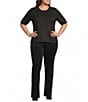 Sanctuary Plus Size Perfect Sequin Crew Neck Short Sleeve Sweater Tee - Image 3