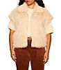 Sanctuary Plus Size Silky Faux Fur Collared Sleeveless Vest - Image 1