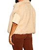 Sanctuary Plus Size Silky Faux Fur Collared Sleeveless Vest - Image 2