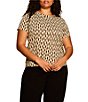 Sanctuary Plus Size The Perfect Tee Printed Crew Neck Short Sleeve Top - Image 1