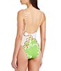 Sanctuary Pretty In Provence Square Neck Side Shirred One Piece Swimsuit - Image 2
