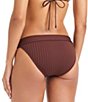 Sanctuary Refresh Rib Solid Tunnel Triangle Swim Top & Refresh Rib Solid Banded Waist Hipster Swim Bottom - Image 6