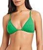 Sanctuary Refresh Rib Solid Tunnel Triangle Swim Top - Image 1
