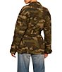 Sanctuary Reissue Camo Point Collared Long Sleeve Button Front Belted Field Jacket - Image 2
