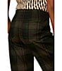 Sanctuary Relay Ponte Plaid Printed Wide Leg Pull-On Pants - Image 4