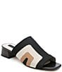 Color:Black/Milk/Tan - Image 1 - Rumble Color Block Print Knit Sandals