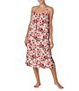 Sanctuary Satin Sleeveless Scoop Neck Floral Print Chemise, Color:Blush Floral - Image 1