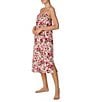 Sanctuary Satin Sleeveless Scoop Neck Floral Print Chemise, Color:Blush Floral - Image 3