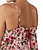 Sanctuary Satin Sleeveless Scoop Neck Floral Print Chemise, Color:Blush Floral - Image 4
