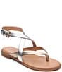 Color:Nude Bronze - Image 1 - Scenic Leather Strappy Sandals