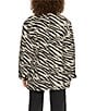 Sanctuary Soiree Zebra Print Collared Long Sleeve Barn Jacket, Color:Striking Zebra - Image 3