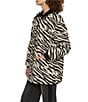 Sanctuary Soiree Zebra Print Collared Long Sleeve Barn Jacket, Color:Striking Zebra - Image 4
