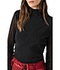 Sanctuary Sparkle Mesh Turtleneck Long Sleeve Pullover Top, Color:Black - Image 4