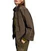 Sanctuary Spread Corduroy Collar Long Sleeve Barn Jacket, Color:Burnt Olive - Image 2