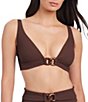 Sanctuary Stay Connected Long Line Triangle Swim Top - Image 1