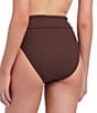 Sanctuary Stay Connected Solid Texture High Waist Swim Bottom - Image 2
