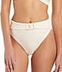 Sanctuary Stay Connected Solid Texture High Waist Swim Bottom - Image 1