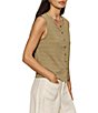 Sanctuary Textured Vacation Crew Neck Sleeveless Shell Top - Image 6