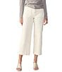 Color:French Vanilla - Image 1 - The Marine Comfort Stretch Cropped Wide Leg Jeans