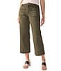 Color:Fatigue - Image 1 - The Marine Comfort Stretch Cropped Wide Leg Jeans