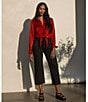 Sanctuary The Marine Comfort Stretch Cropped Wide Leg Jeans, Color:Obsidian - Image 5