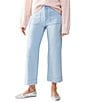 Color:Ultra Pale - Image 1 - The Marine Denim Mid Rise Wide Leg Cropped Pant