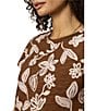 Sanctuary The Perfect Tee Crew Neck Earth Ivy Floral Print Short Sleeve Top, Color:Earth Ivy - Image 2