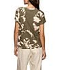 Sanctuary The Perfect Tee Floral Print Crew Neck Short Sleeve Top, Color:Flora - Image 2