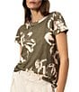 Sanctuary The Perfect Tee Floral Print Crew Neck Short Sleeve Top, Color:Flora - Image 3