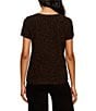 Sanctuary The Perfect Tee Leopard Printed Crew Neck Short Sleeve Top - Image 2