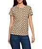 Sanctuary The Perfect Tee Printed Crew Neck Short Sleeve Top - Image 1