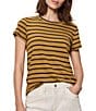Sanctuary The Perfect Tee Striped Crew Neck Short Sleeve Top - Image 1
