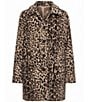Sanctuary Upside Leopard Print Spread Collar Long Sleeve Button Front Faux Fur Jacket - Image 5