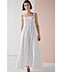 Color:White - Image 4 - Watching Sunset Tiered Square Neck Sleeveless Maxi Dress