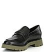 Color:Black - Image 4 - Westside Leather Lug Sole Loafers