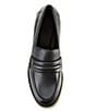 Color:Black - Image 5 - Westside Leather Lug Sole Loafers