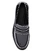Color:Black - Image 5 - Westside Party Patent Leather Rhinestone Embellished Loafers