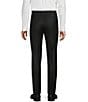 Santorelli Super 130's Bi-Stretch Wool Flat Front Solid Dress Pants - Image 6