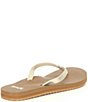 Color:Champagne - Image 2 - Women's Yoga Joy Shimmer Metallic Flip Flops