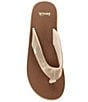 Color:Champagne - Image 5 - Yoga Mat Metallic Thong Flip Flop Sandals