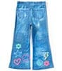 Sara Sara Little Girls Printed Pull-On Jeans - Image 2