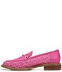 Color:Shocking Pink - Image 5 - Sarto by Franco Sarto Eda 5 Leather Woven Loafers