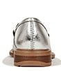 Color:Silver - Image 3 - Sarto by Franco Sarto Eda Metallic Leather Bit Buckle Loafers