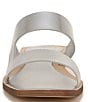 Color:Metallic SIlver - Image 6 - Sarto by Franco Sarto Emily Metallic Slide Sandals