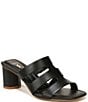 Color:Black - Image 1 - Sarto by Franco Sarto Flexa Carly Leather Slide Sandals