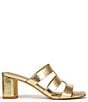 Color:Gold - Image 2 - Sarto by Franco Sarto Flexa Carly Slide Metallic Sandals